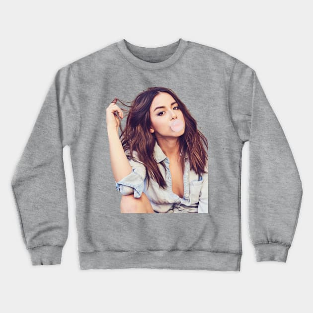 Chloe Bennet Bubblegum Crewneck Sweatshirt by DaisyTheQuake